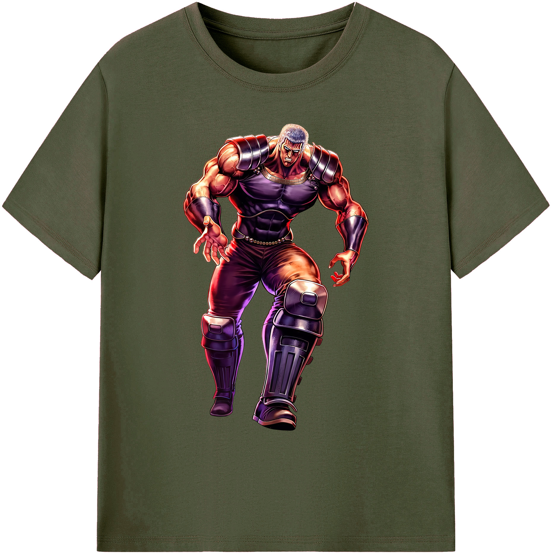 （画像用） 北斗の拳 Fist of the North Star 綿100％ メンズ半袖Tシャツ｜肌触りやわらか＆通気性